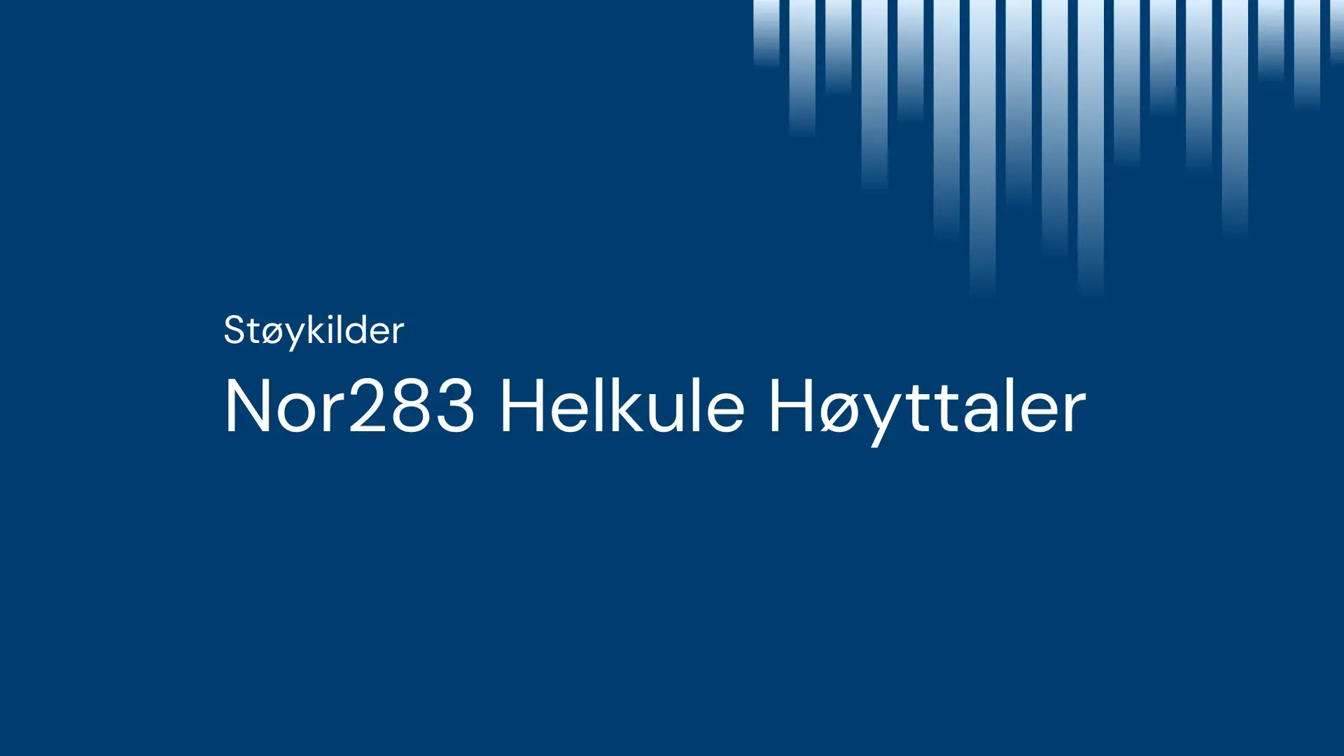 Nor283 - helkule høyttaler - NO